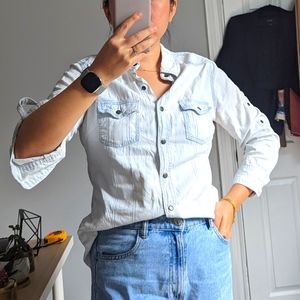 Light blue denim shirt
